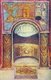 Syria: The ciborium niche in the western wall. Fresco from Dura Europos synagogue, c.250 CE